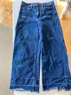 Gap High Rise  stride  ankle wide leg Jeans